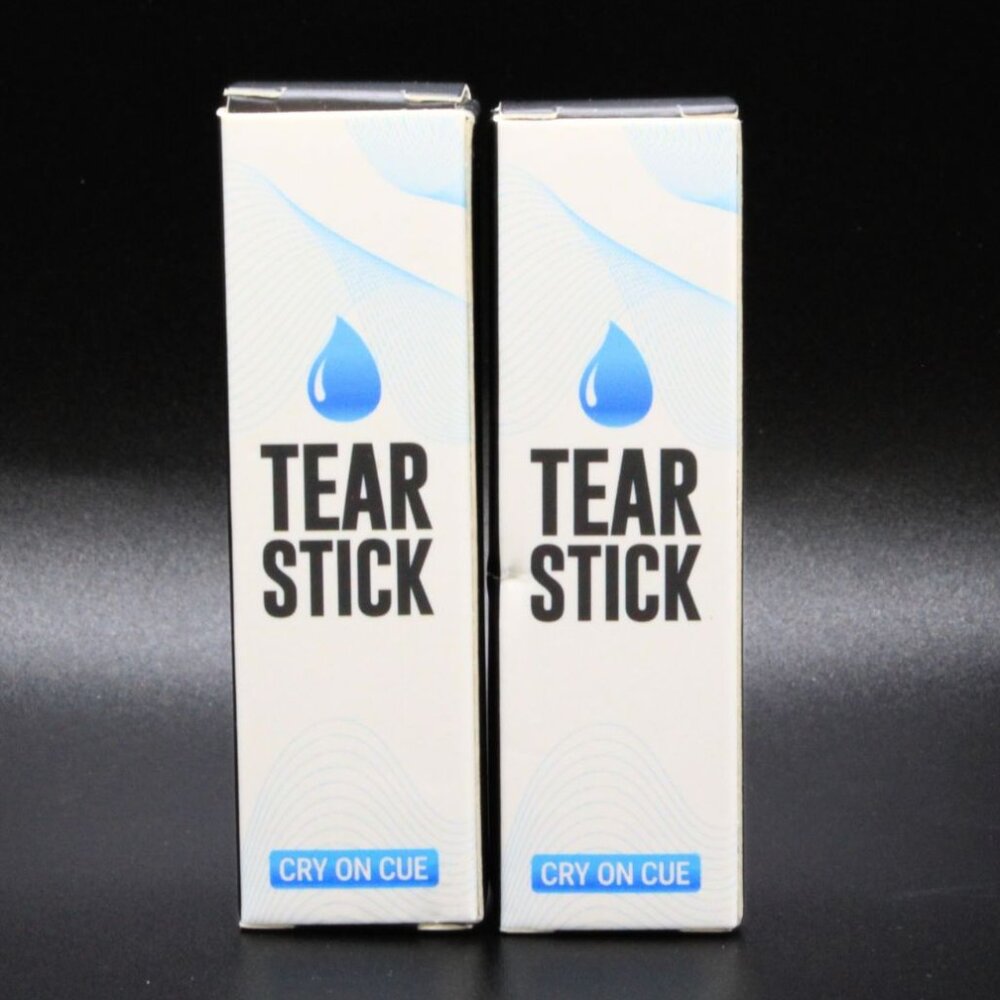 New Sealed Cry on Cue Tear Stick 2 Pack Menthol Infused Fake Tears